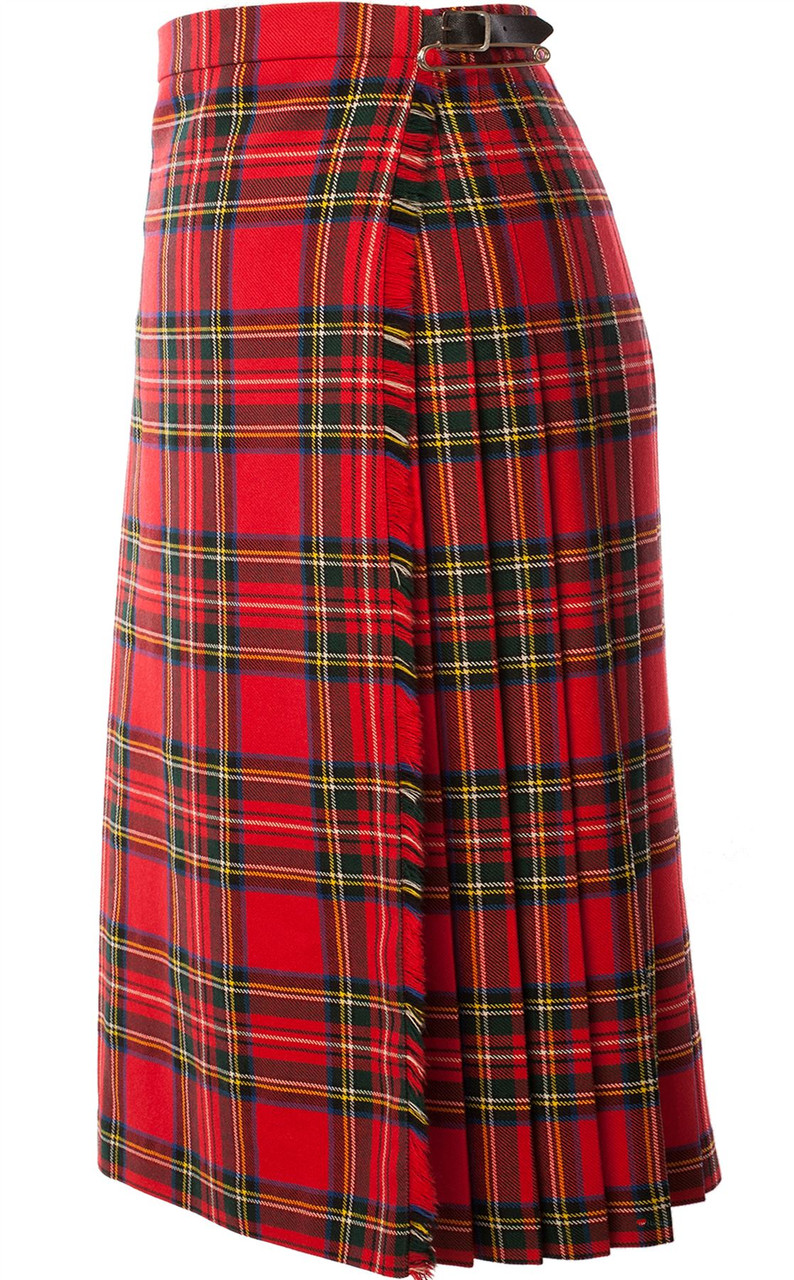 Ladies 28" Full Length Kilt Stewart Royal