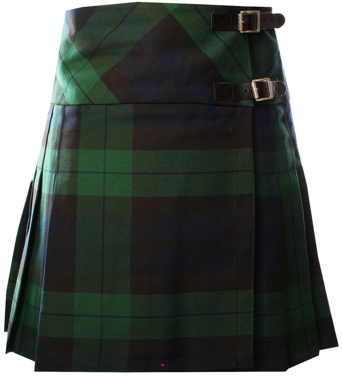 Ladies Deluxe Billie Kilt Black Watch Tartan