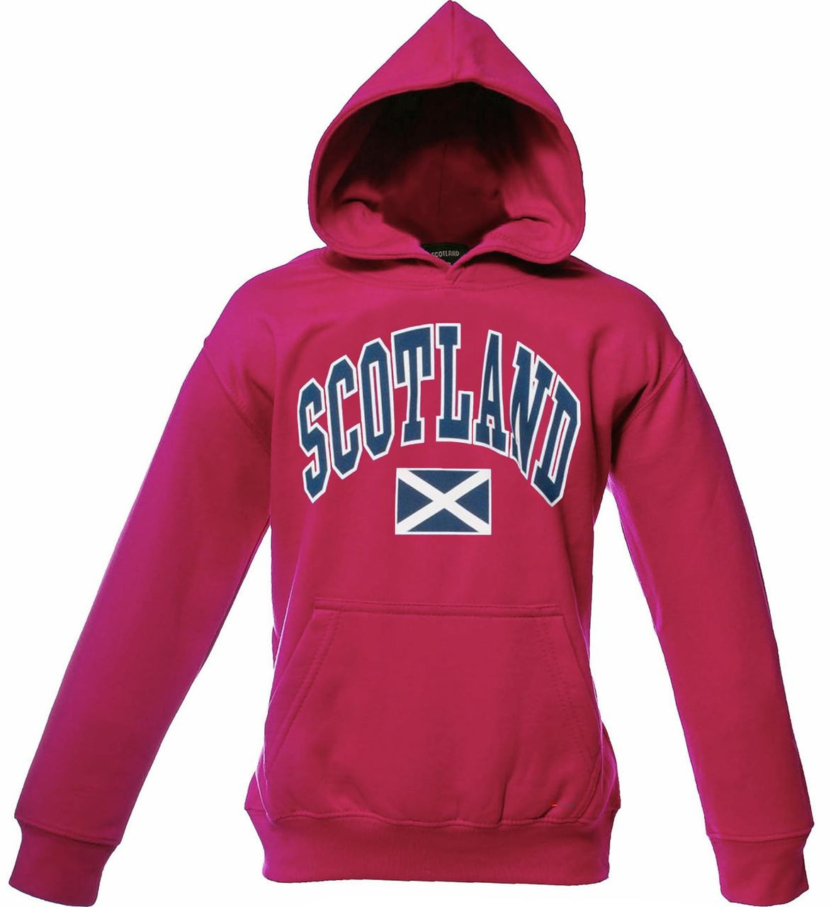 Kids Scotland Harvard Print Hooded Top