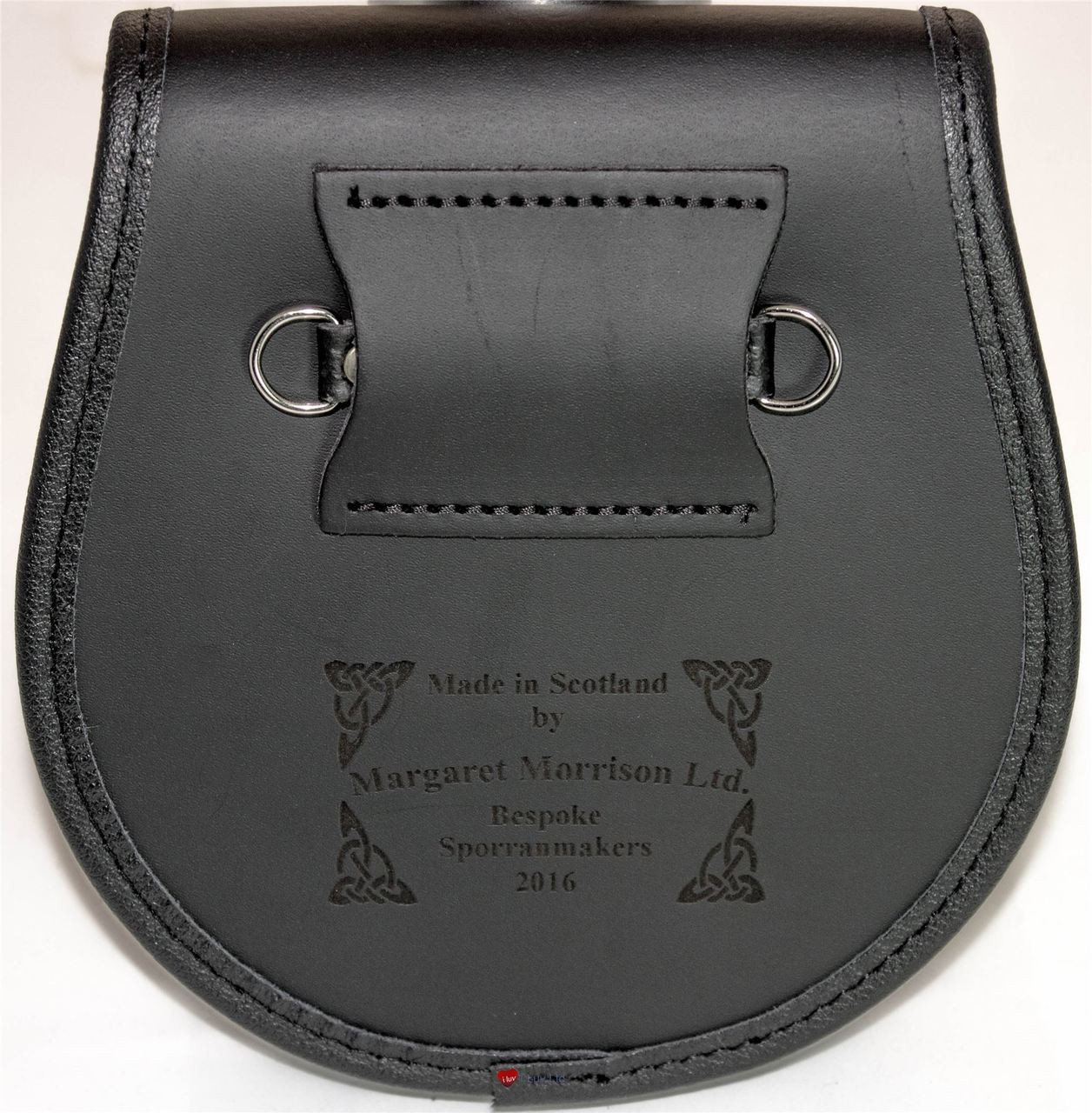 Clan Leather Day Sporran Scottish Clan Name Crest Livingstone-MacImmey
