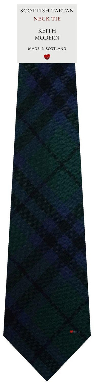 Mens Scarf & Tie Gift Set Wool Tie Keith Modern Tartan Plaid Design 100% Lambswool Scarf