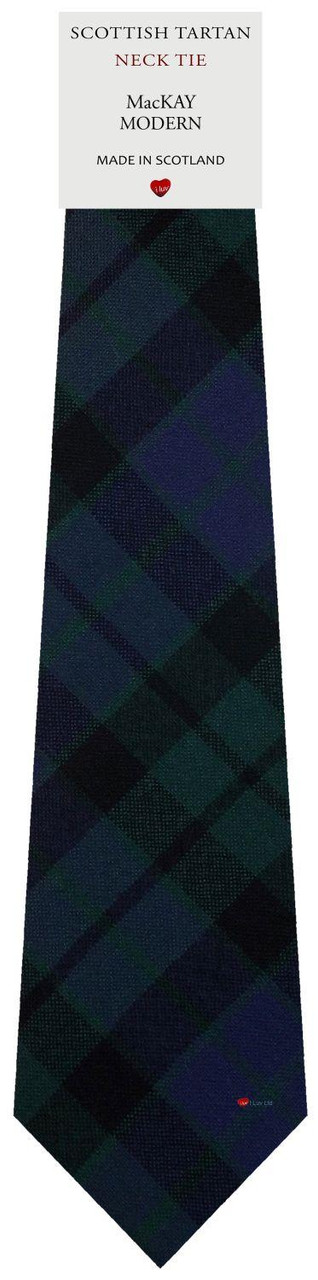 Mens Scarf & Tie Gift Set Wool Tie MacKay Modern Tartan Plaid Design 100% Lambswool Scarf