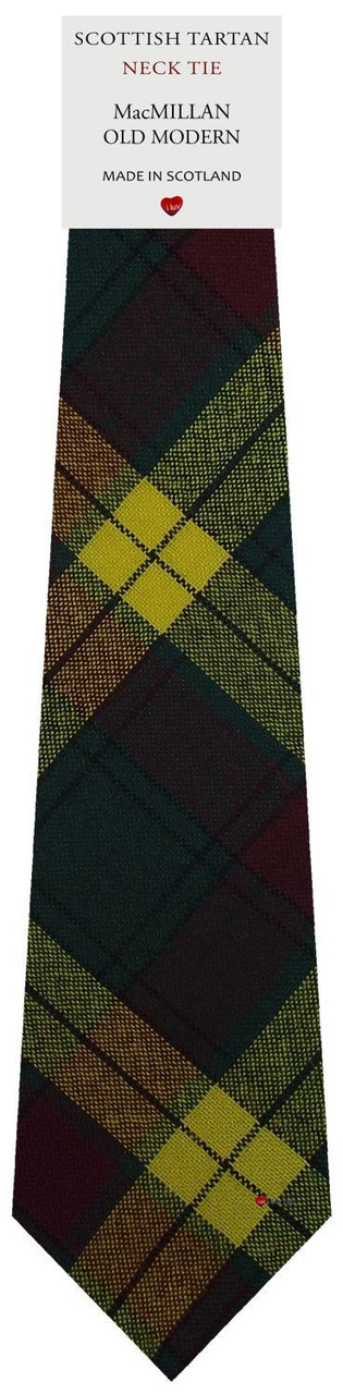 Mens Scarf & Tie Gift Set Wool Tie MacMillan Old Modern Tartan Plaid Design 100% Lambswool Scarf