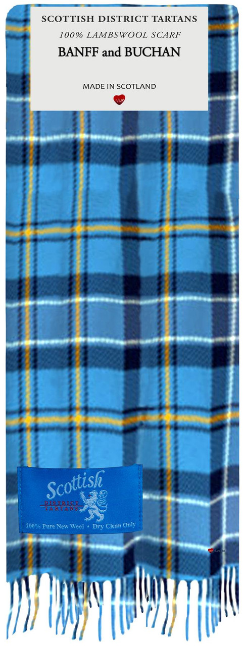 Scottish District Lambswool Scarf Banff and Buchan