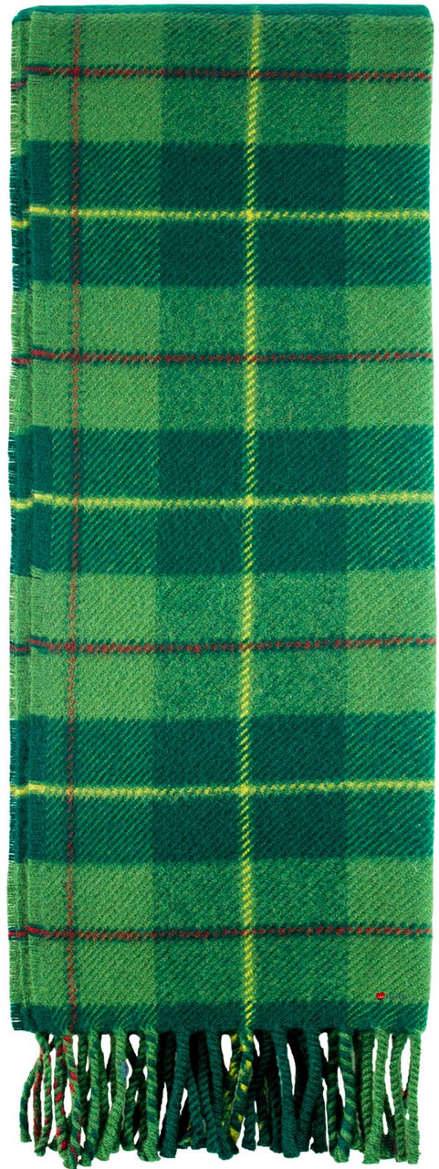 Scottish District Lambswool Scarf Galloway Green