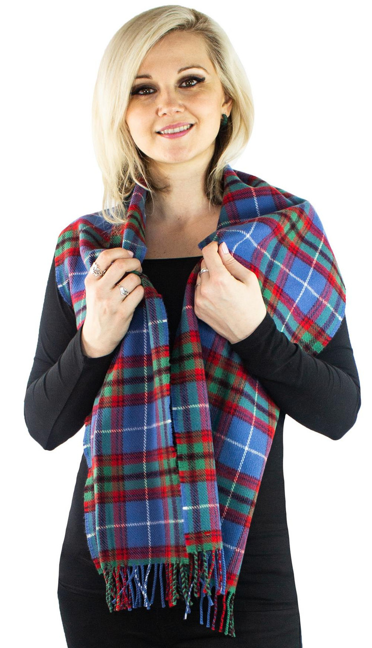 Scottish District Lambswool Scarf Edinburgh Ancient