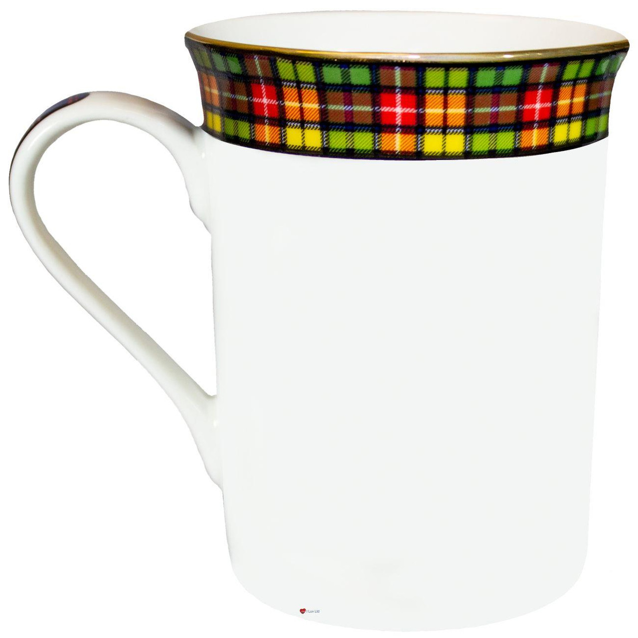 Bone China Coffee Tea Mug Buchanan Clan Crest Gold Rim Scottish Made