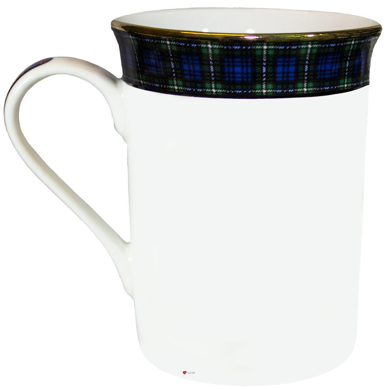 Bone China Coffee Tea Mug Forbes Clan Crest Gold Rim Scottish Made