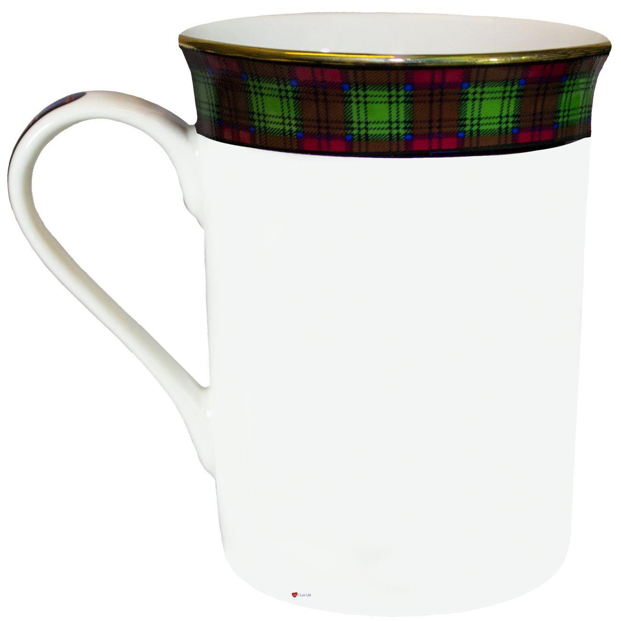 Bone China Coffee Tea Mug Lindsay Clan Crest Gold Rim Scottish Made