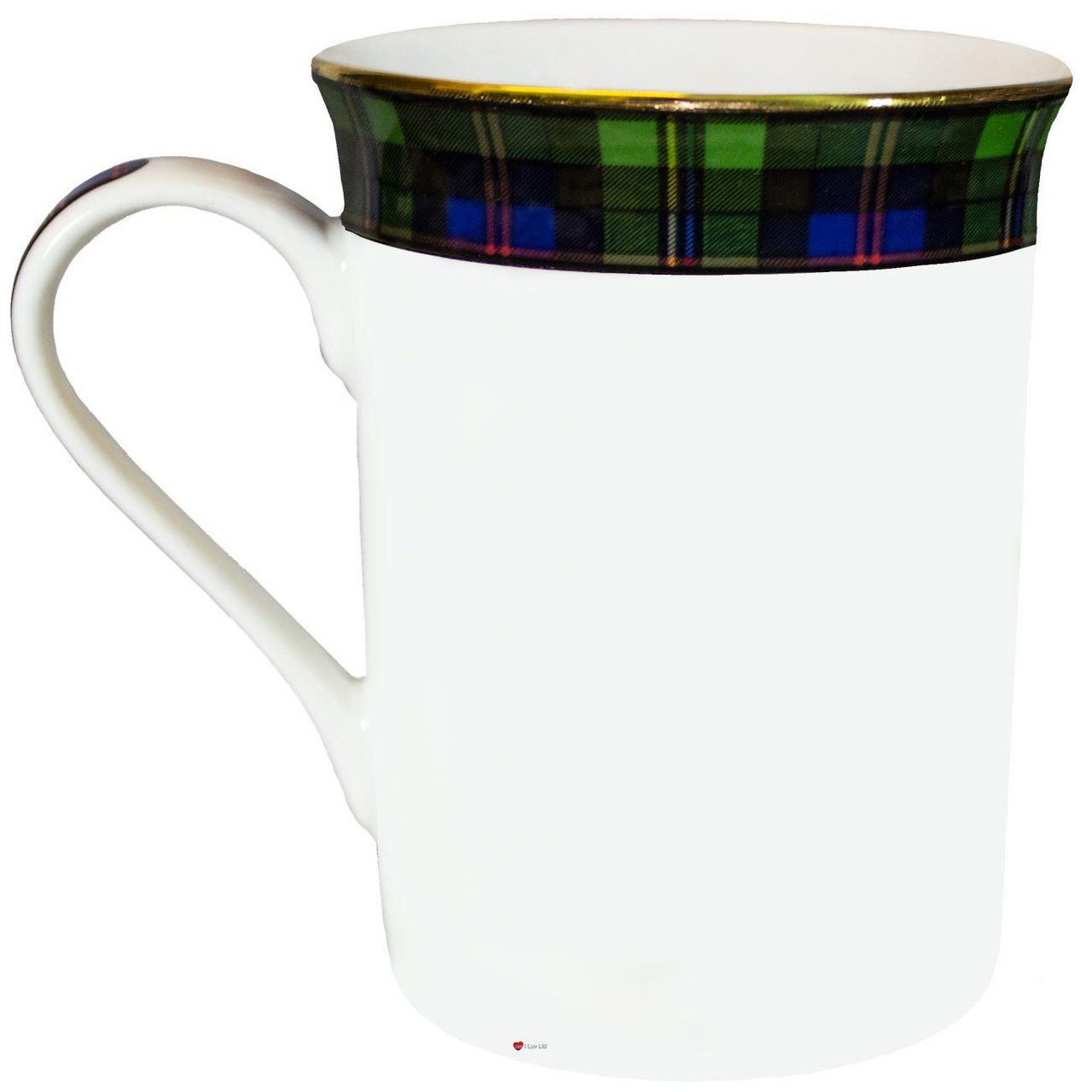 Bone China Coffee Tea Mug Malcolm Clan Crest Gold Rim Scottish Made