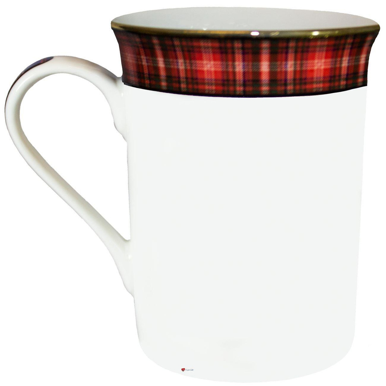 Bone China Coffee Tea Mug MacDougall Clan Crest Gold Rim Scottish Made