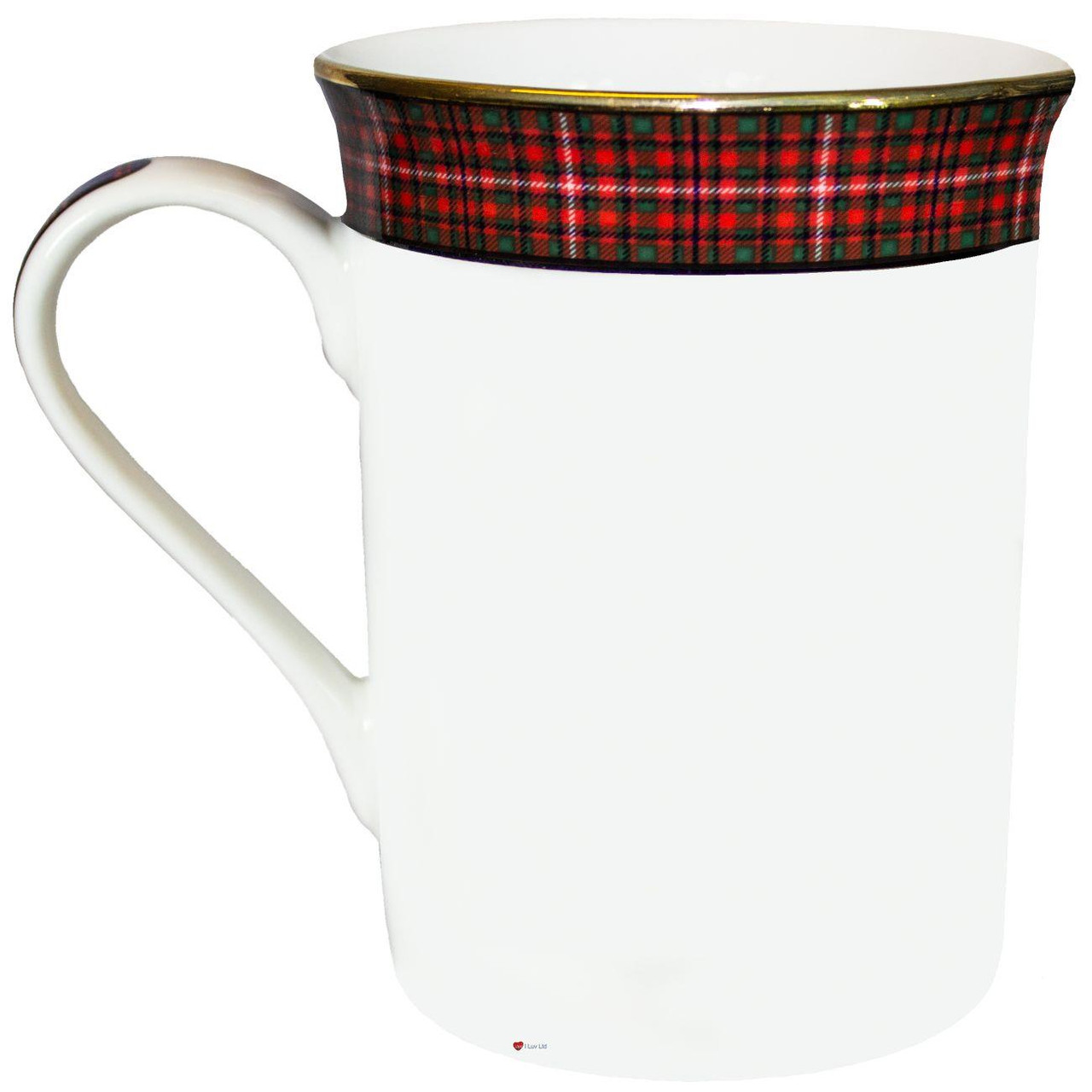 Bone China Coffee Tea Mug MacKinnon Clan Crest Gold Rim Scottish Made