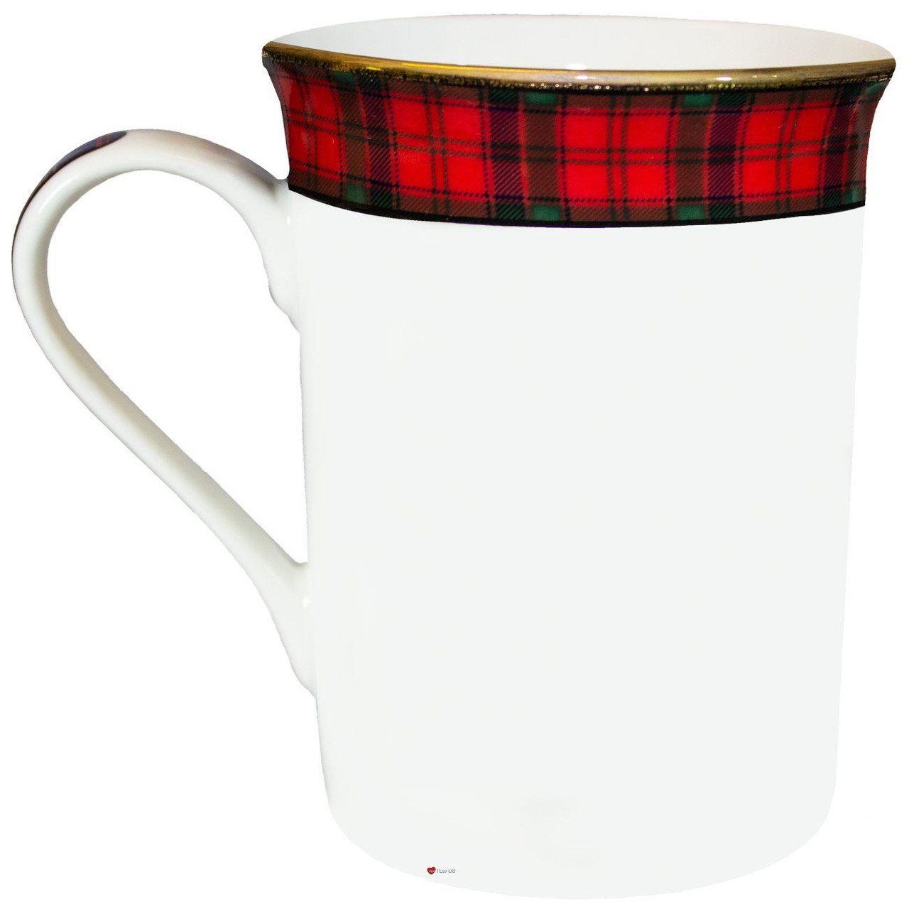 Bone China Coffee Tea Mug Robertson Clan Crest Gold Rim Scottish Made