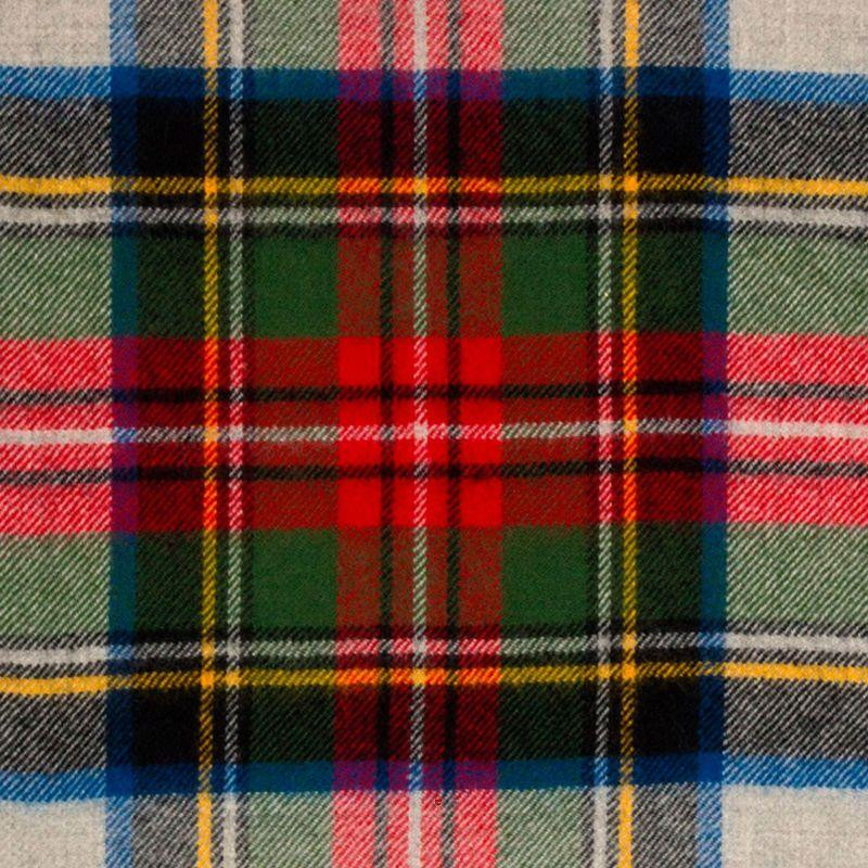 Luxury Tartan Soft Lambswool Plaid Throw Blanket Silver Dress Travel Blanket Rug