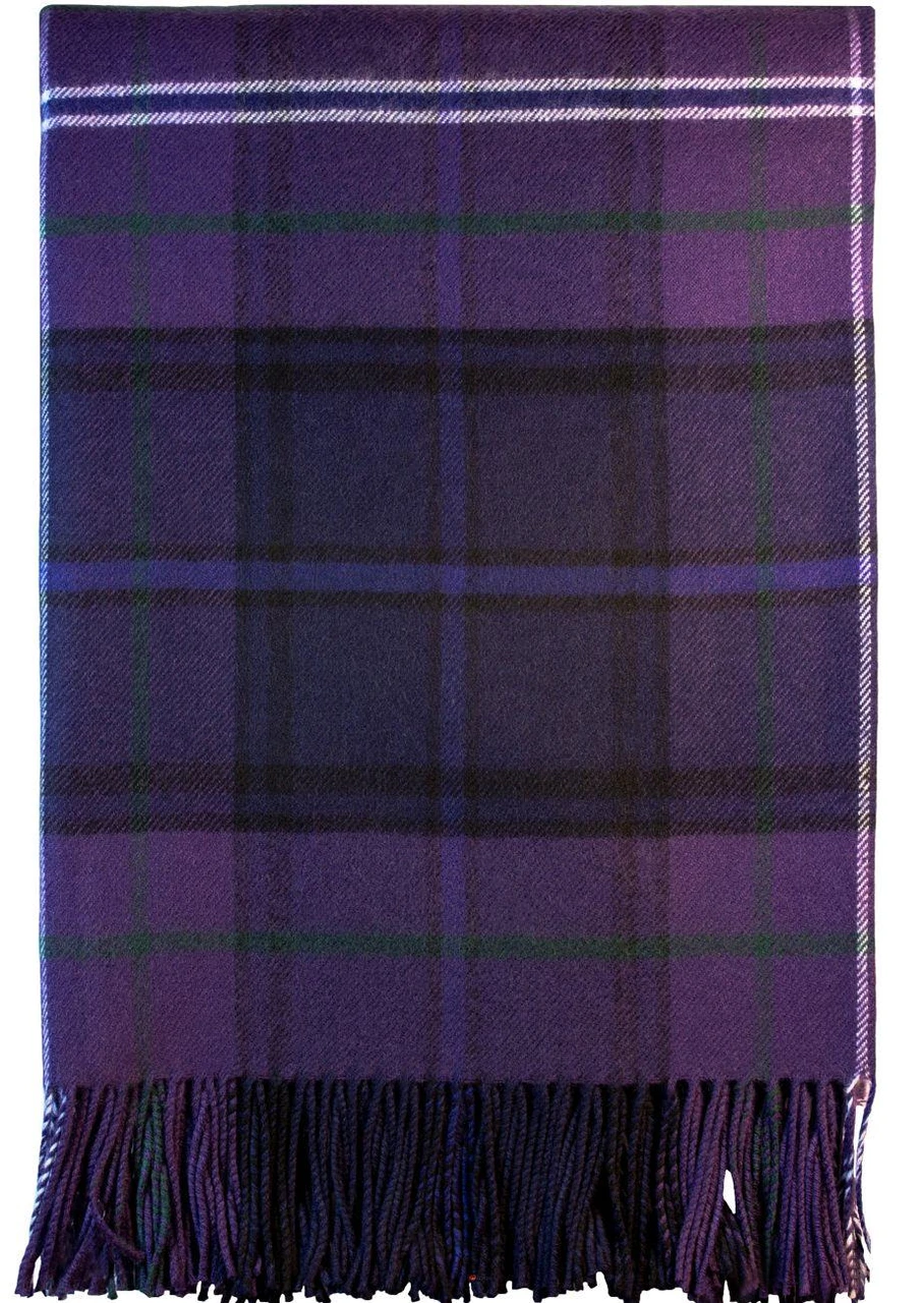 Luxury Tartan Soft Lambswool Plaid Throw Blanket Scotland Forever Travel Blanket Rug