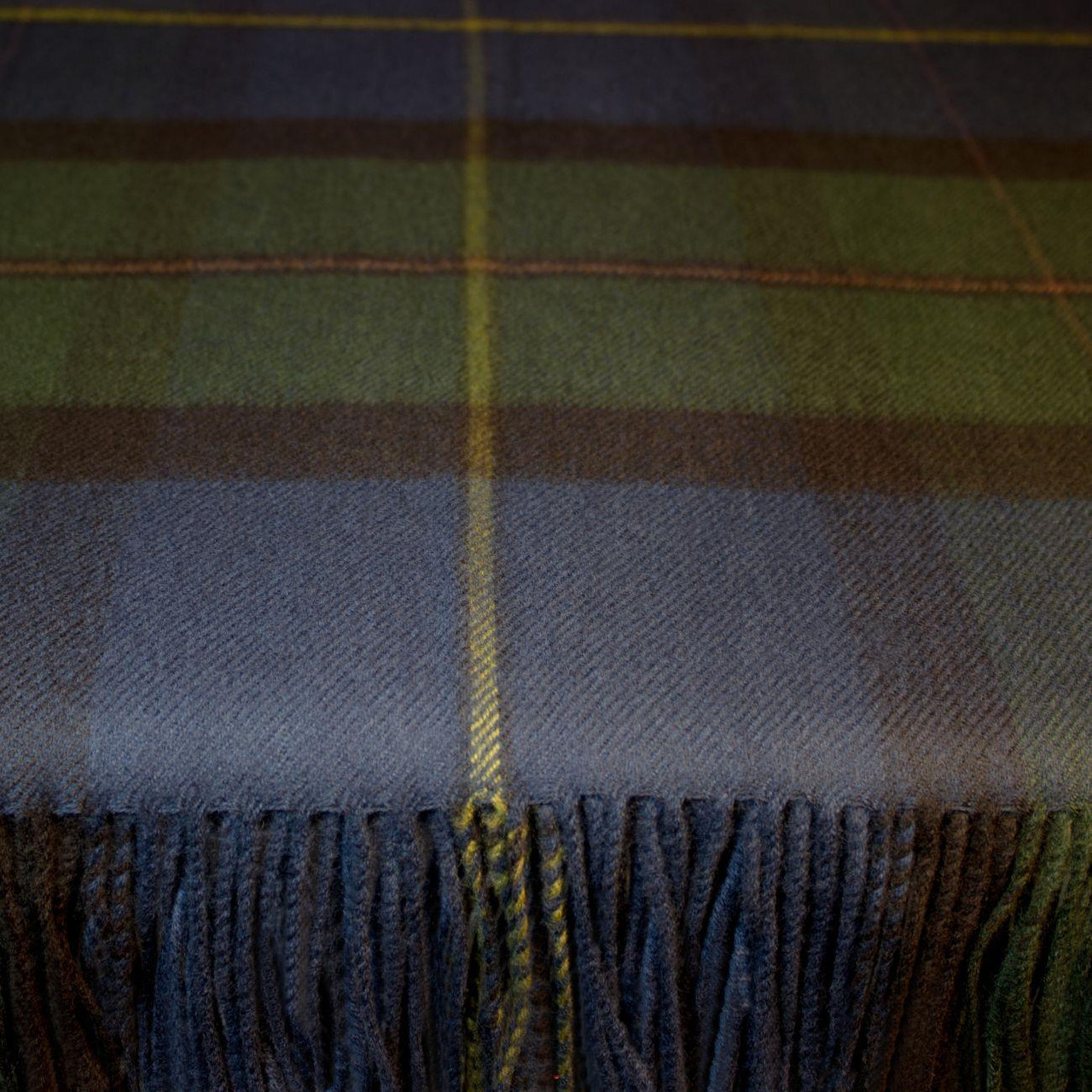 Luxury Tartan Soft Lambswool Plaid Throw Blanket MacLeod of Harris AntiqueTravel Rug