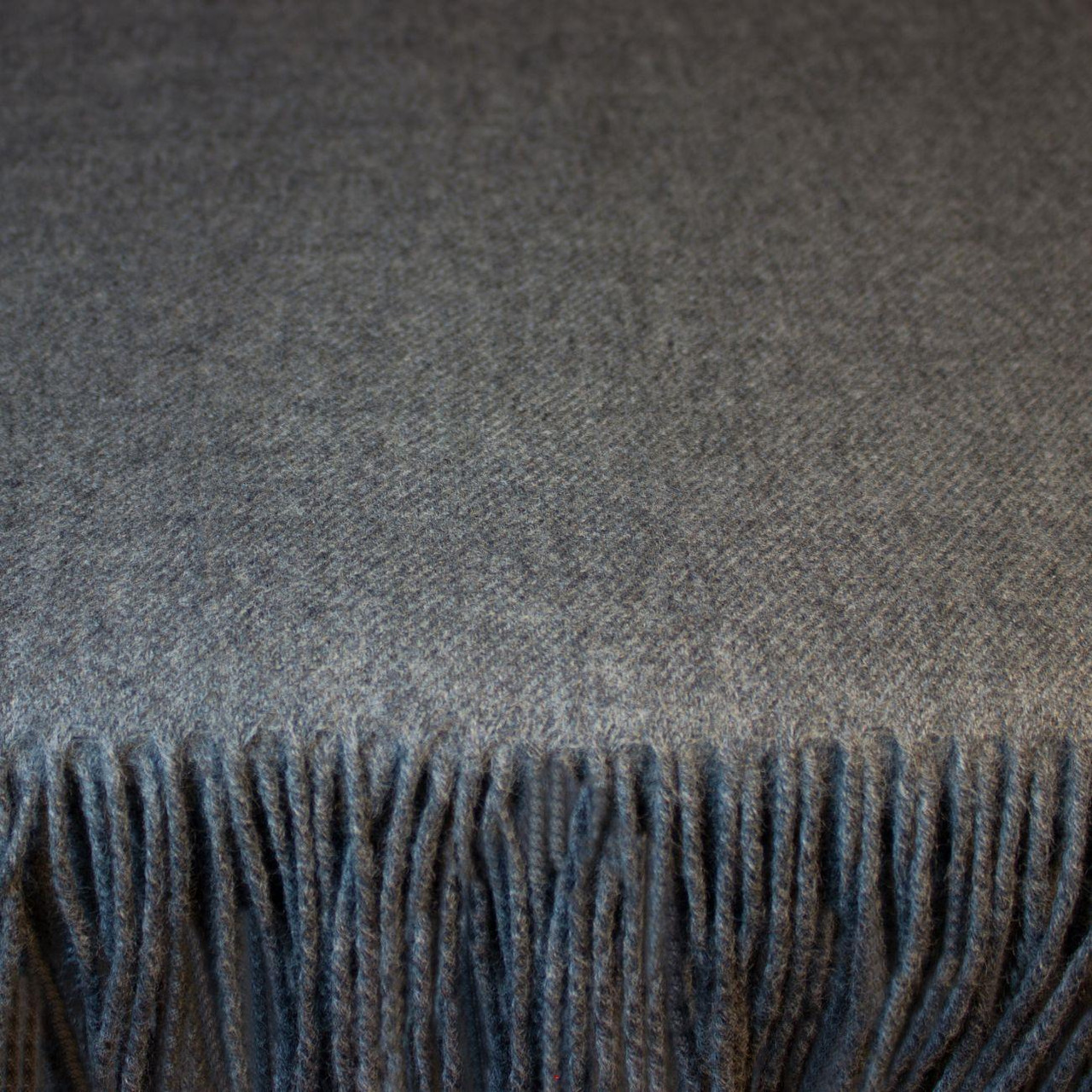 Luxury Tartan Soft Lambswool Plaid Throw Blanket Steel Charcoal Grey Travel Blanket Rug