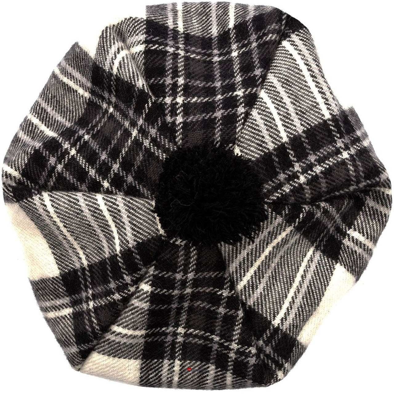 Tammy Hat Stewart Dress Grey Tartan Lambswool