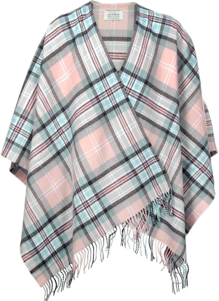 Diana Rose Tartan Plaid Luxury Ladies Lambswool Shawl Wrap