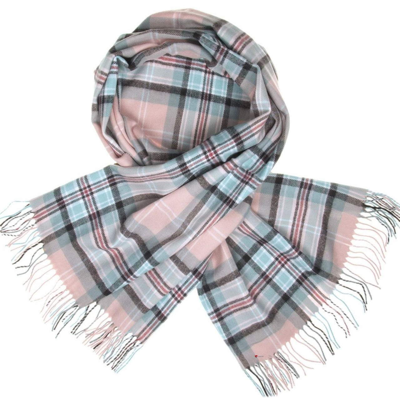Diana Rose Tartan Plaid Ladies Lambswool Shawl