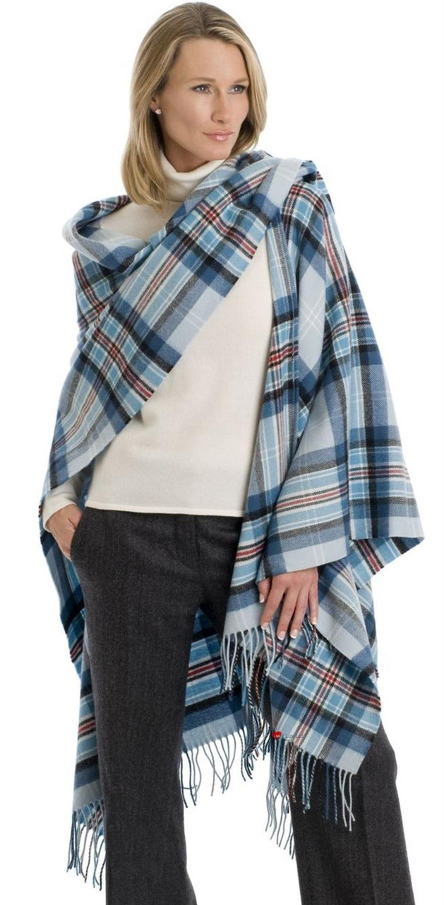 Diana Princess Memorial Tartan Luxury Lambswool Shawl Wrap