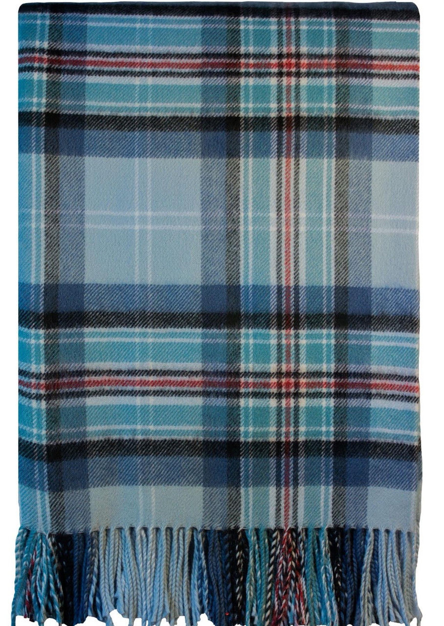 Luxury Tartan Soft Lambswool Plaid Throw Blanket Princess Diana Memorial Blanket Rug