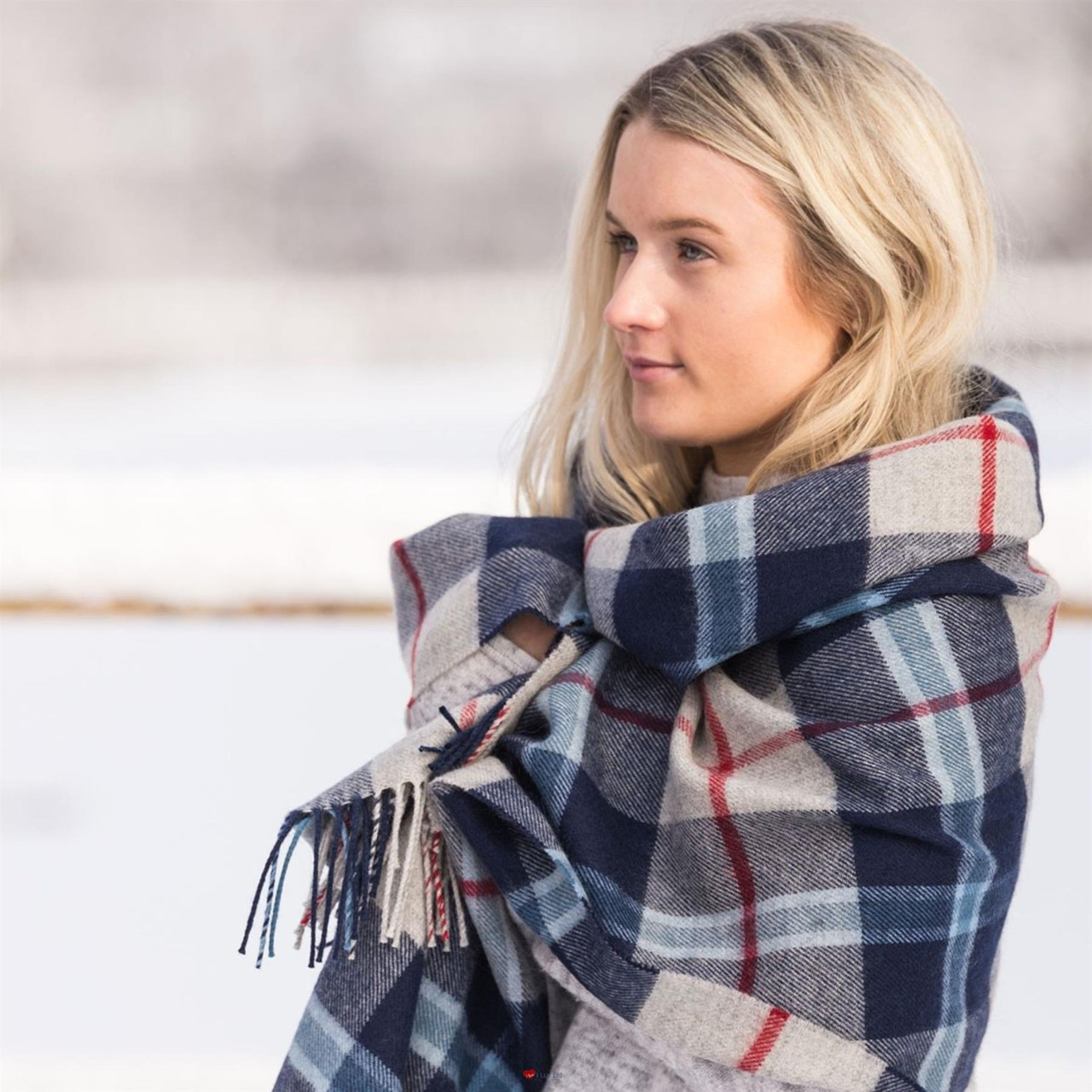 Diana Princess Memorial Tartan Lambswool Shawl