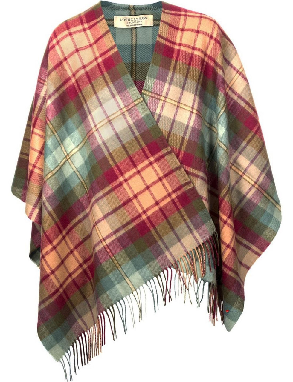 Ladies Shawl Cape Lambswool Auld Scotland Tartan Made To Order