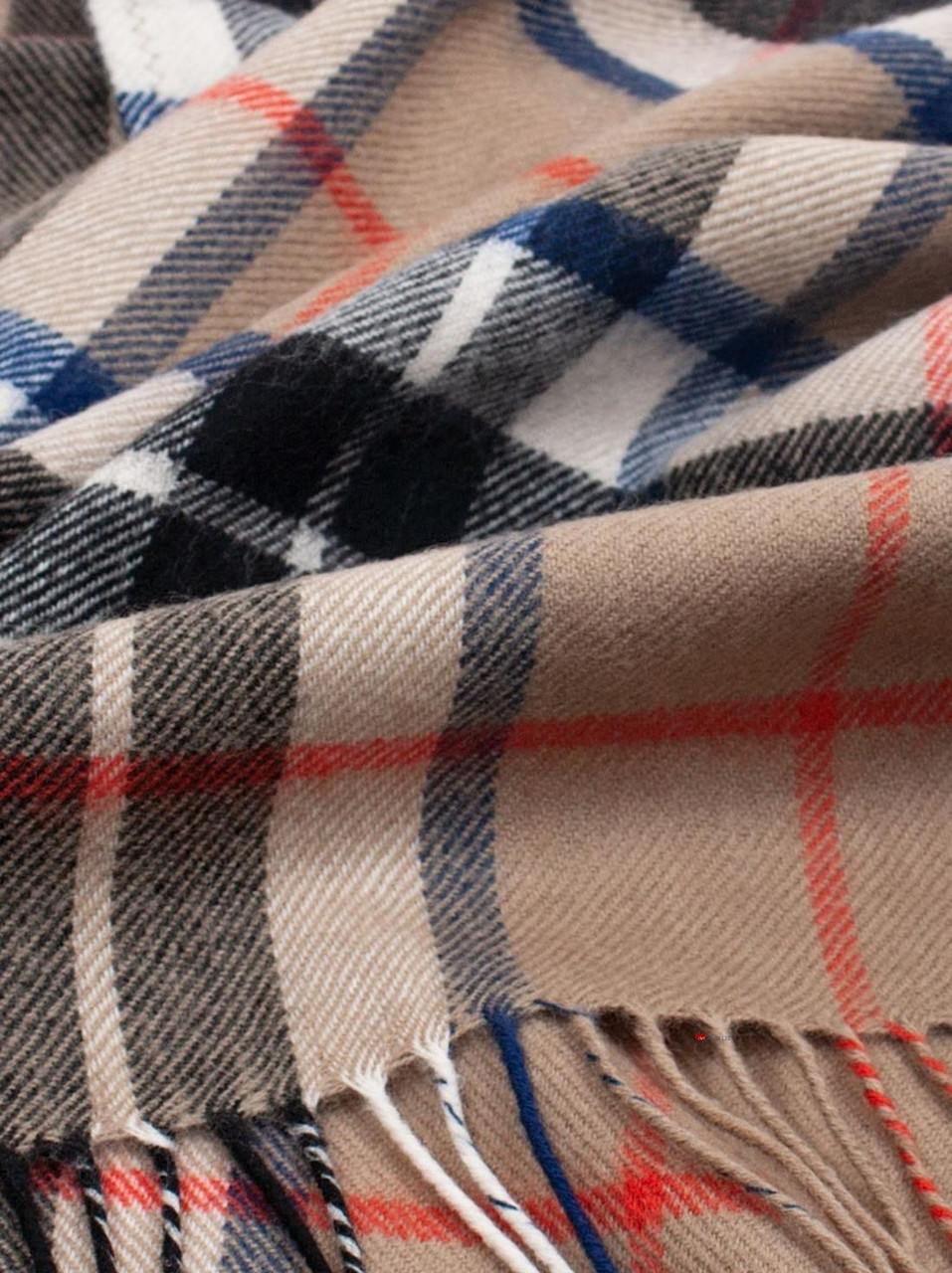 Ladies Shawl Cape Lambswool Thomson Camel Modern Tartan Made To Order