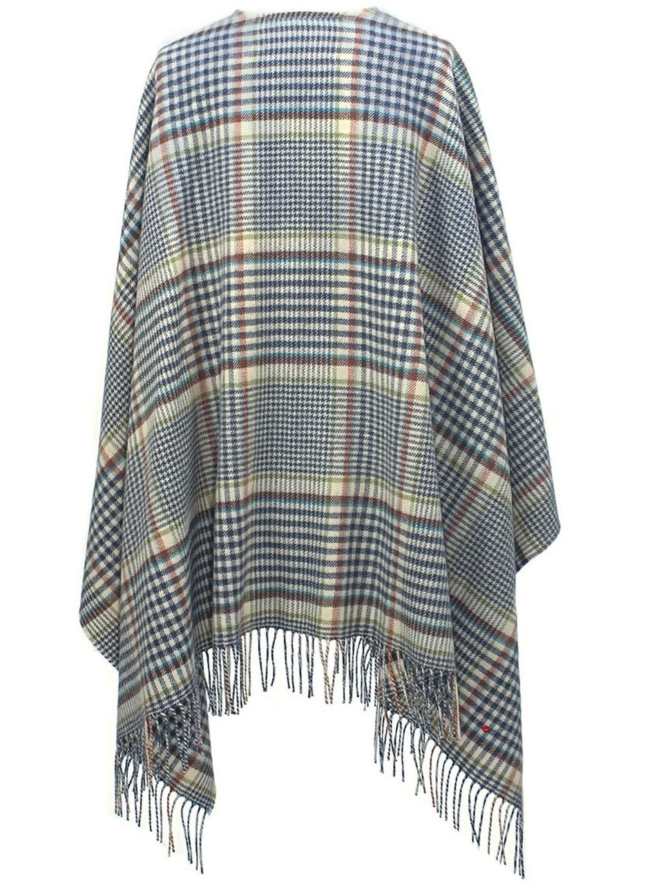 Ladies Shawl Cape Lambswool Clyde Check Made To Order