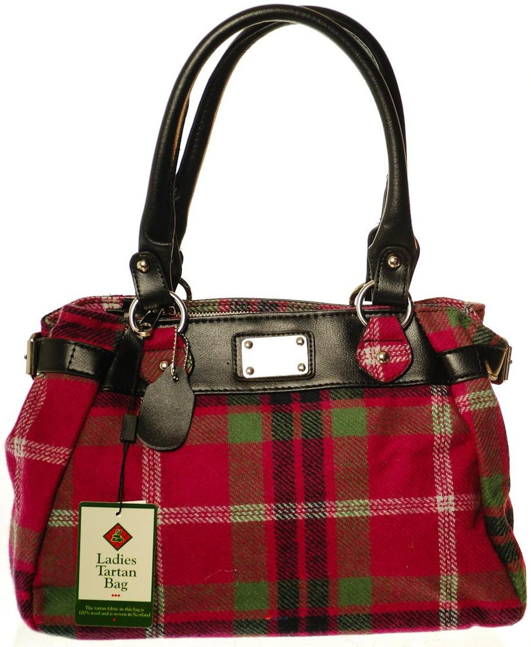 'Eva' Wool Handbag Deby Check Tartan Design