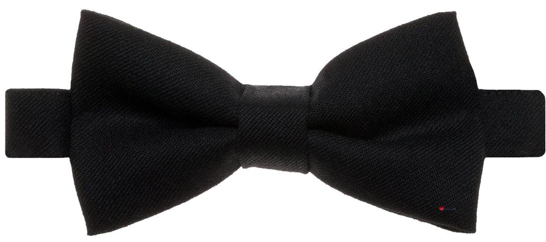 Wool Bow Tie Formal Black