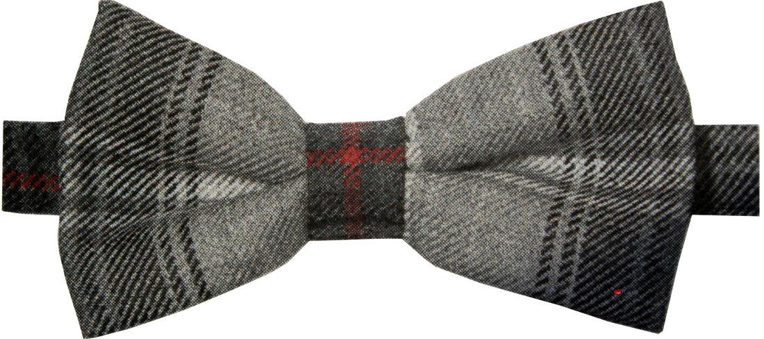 Wool Bow Tie Lochcarron Graphite Tartan