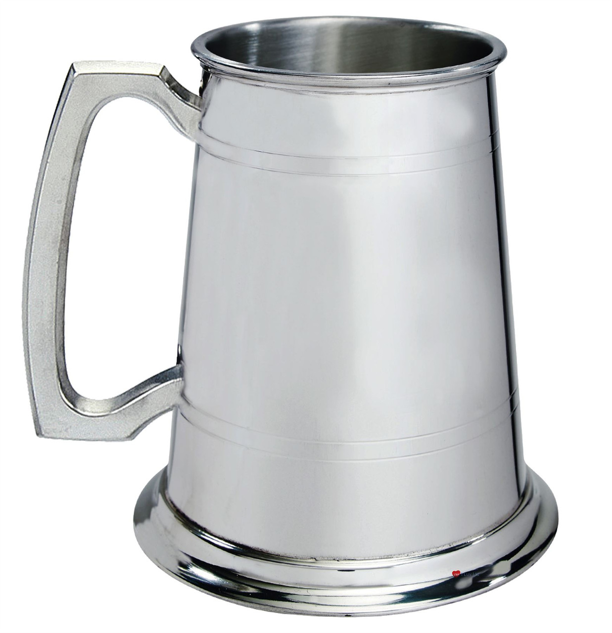 Pewter Tankard Handmade 1pt Double Lined Engravable Great Gift