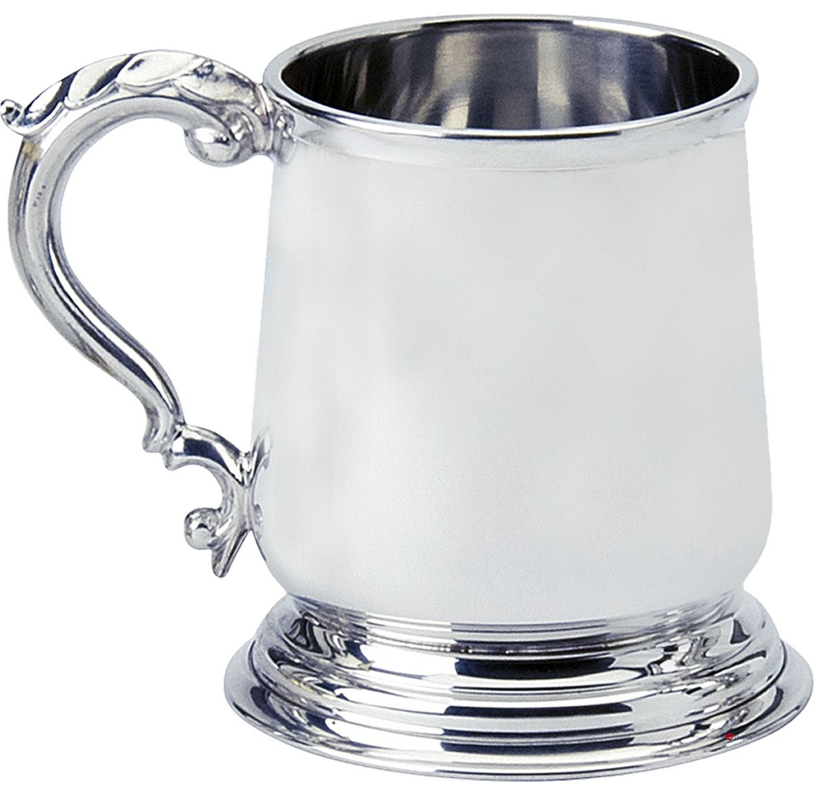 Pewter Tankard Welsh George 3rd Shape Prince Of Wales Feather 1pt Polished Great Gift
