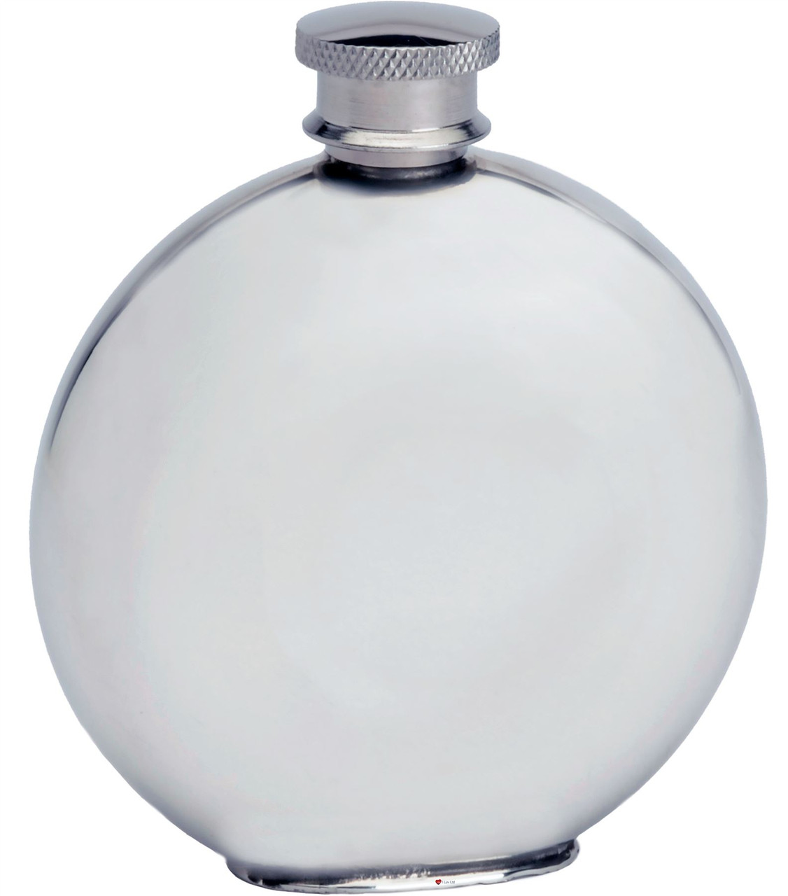 Pewter 4oz Round Hip Flask With Embossed Celtic Knot Design Great Gift
