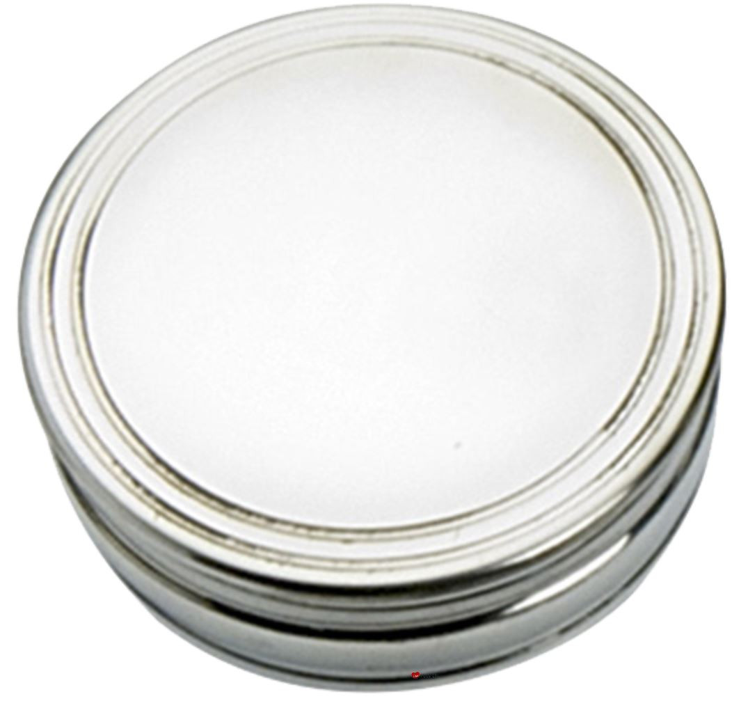 Plain Trinket Box Pewter With Circle Design on Lid 50mm Ideal Gift