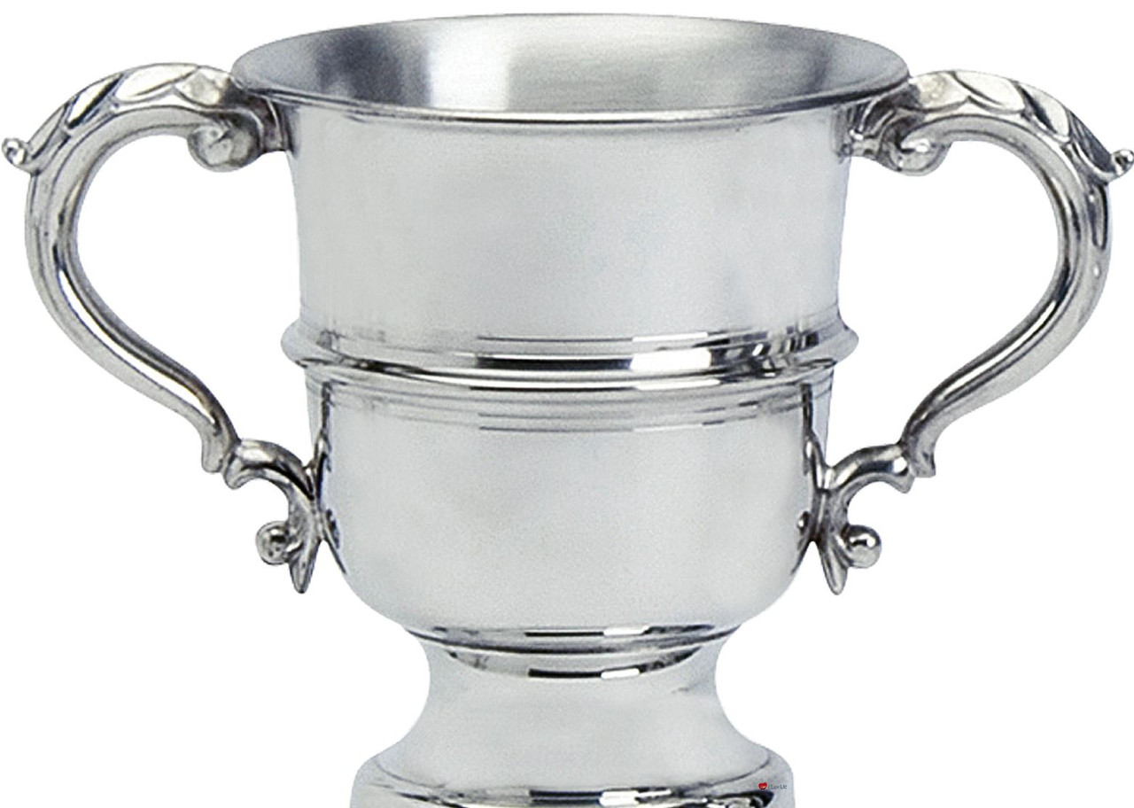 Pewter Sporting Trophy 10inch Polished Makenzie Style Football, Rugby, Rowing Great Gift