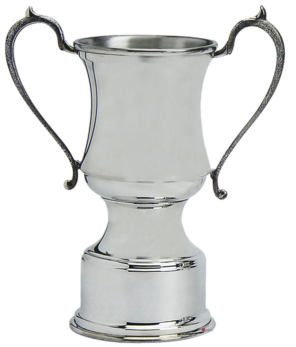 Traditional Style Sporting Presentation Trophy 12inch Polished Pewter Engravable Great Gift