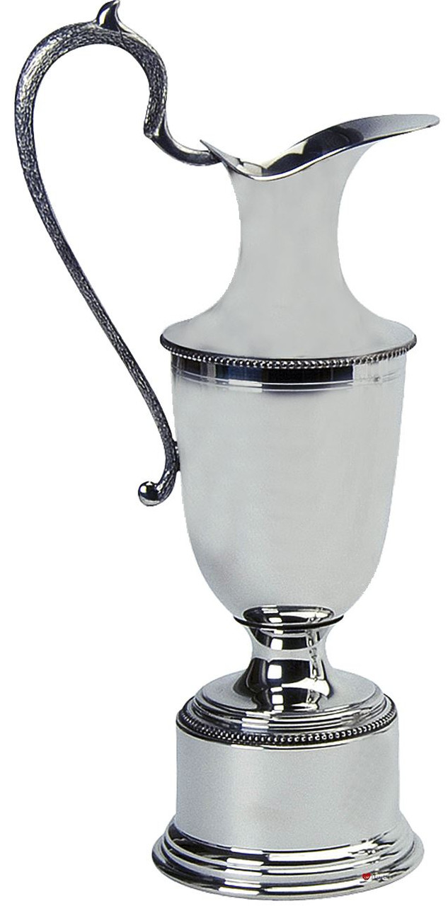 Pewter Golfing Trophy Claret Jug Polished Pewter 20cm Ideal for Engraving Great Gift