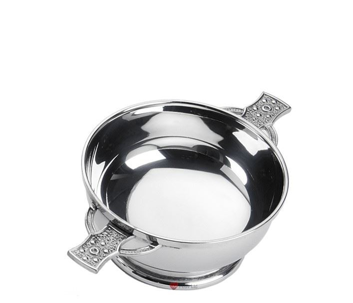 Celtic Heart Scottish Quaich With Celtic Heart Handles 3" Bowl Cup of Friendship Ideal Gift