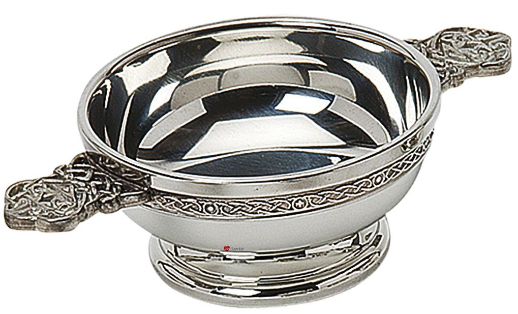 Scottish Quaich Celtic Wire Handles 3" Bowl Cup of Friendship Ideal Gift