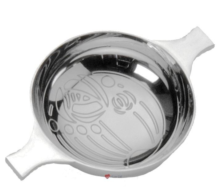 Glasgow Rose Scottish Quaich Rennie Mackintosh Handles 3" Bowl Cup of Friendship Ideal Gift