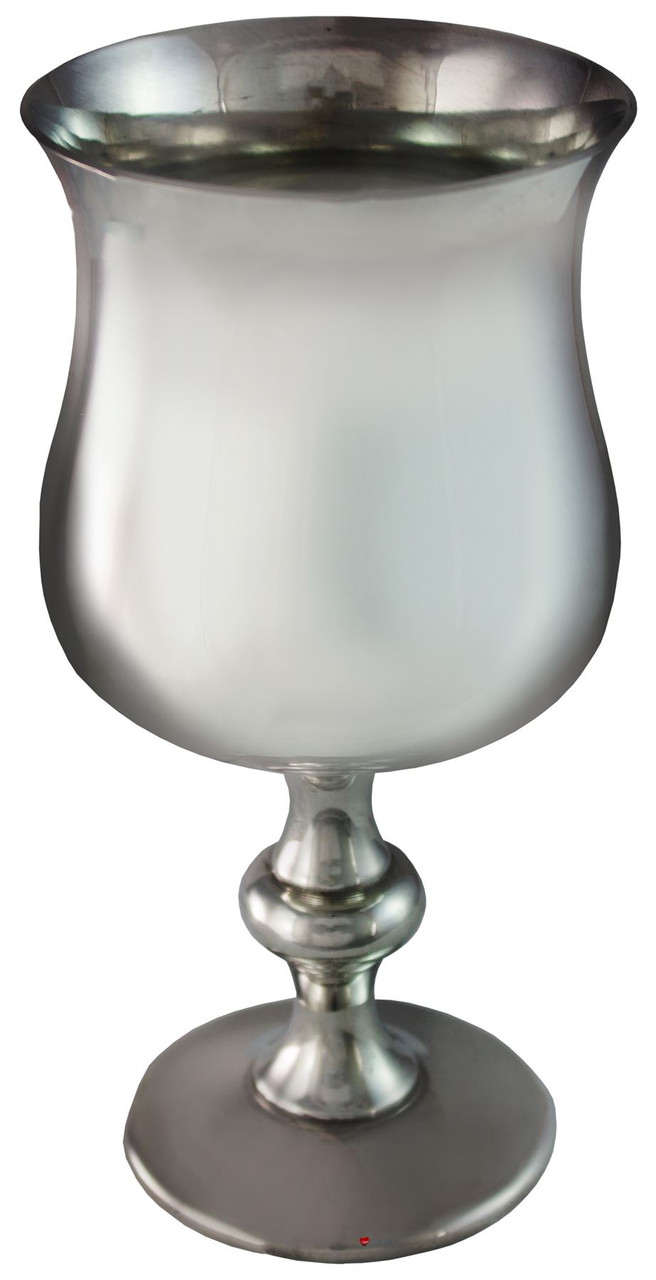 Stemmed Goblet Pewter Tulip Georgian Shape Medieval Wine Glass 5" Ideal Gift