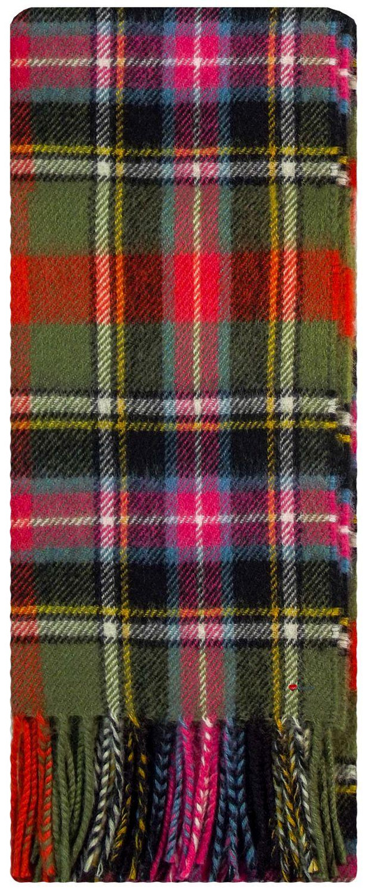 Bruce of Kinnaird Ancient Tartan Plaid 100% Lambswool Clan Scarf Made in Scotland