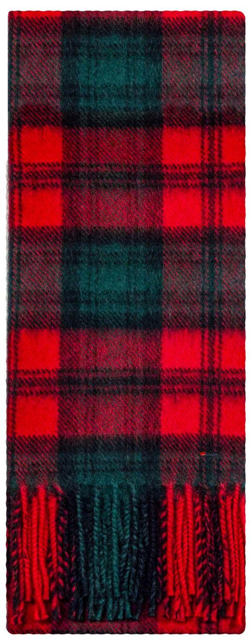 Kerr Modern Tartan Plaid 100% Lambswool Clan Scarf Made in Scotland