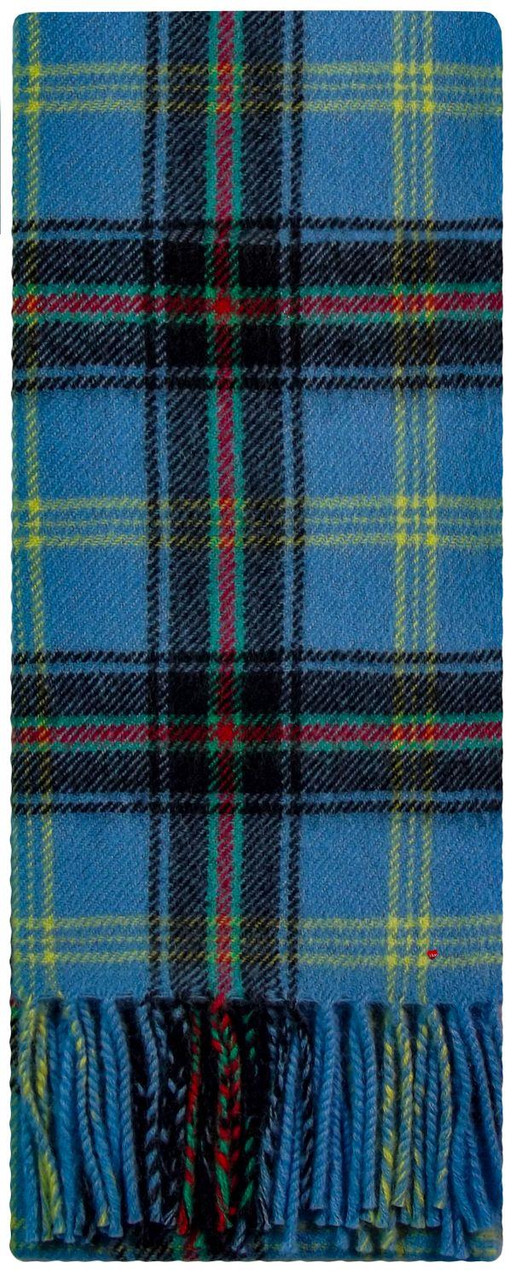 Bell of the Borders Modern Tartan Plaid 100% Lambswool Clan Scarf Made in Scotland