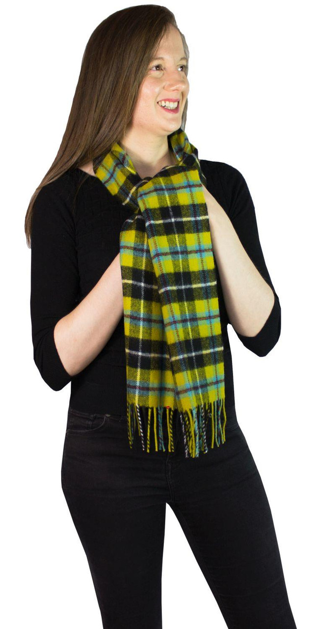 Cornish National Modern Tartan Plaid 100% Lambswool Clan Scarf Made in Scotland