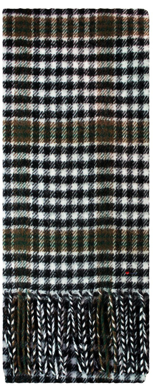 Burns Check Modern Tartan Plaid 100% Lambswool Clan Scarf Made in Scotland