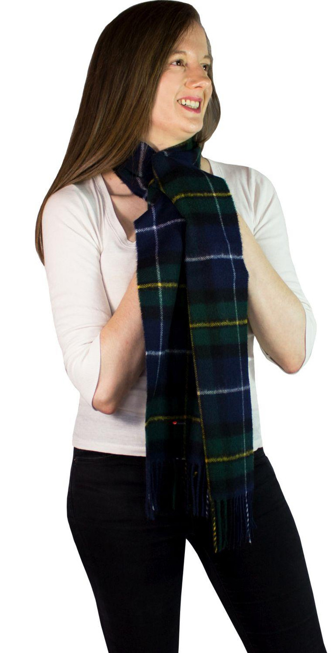 MacNeil of Barra Modern Tartan Plaid 100% Lambswool Clan Scarf Made in Scotland